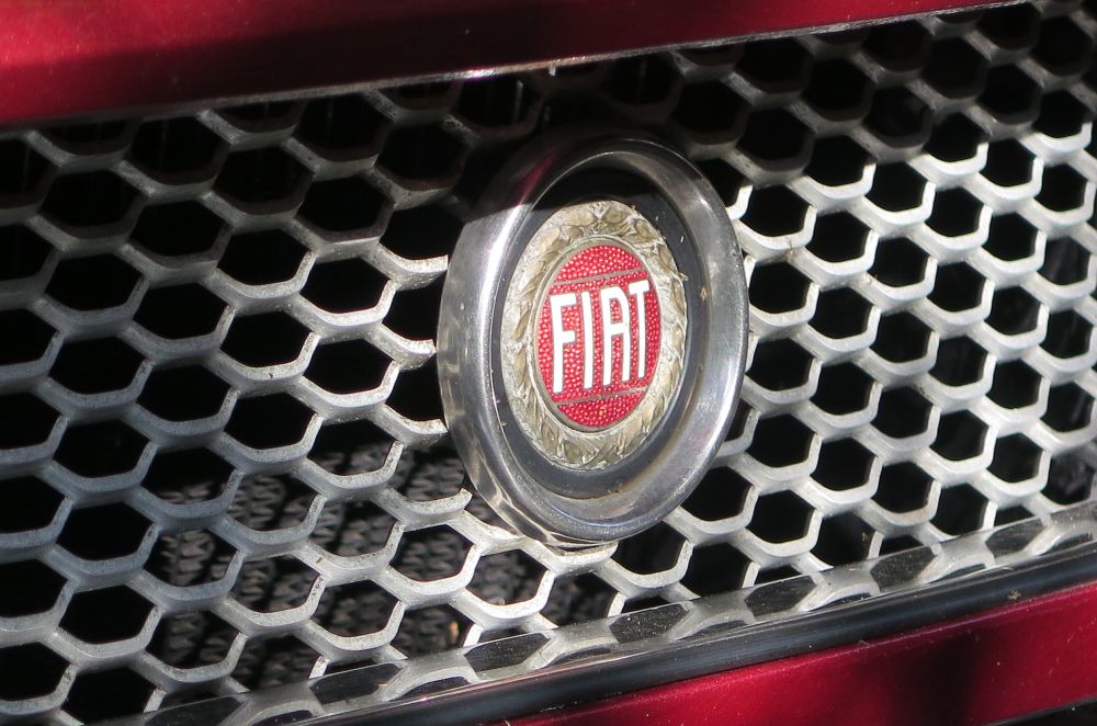 Fiat logo on car