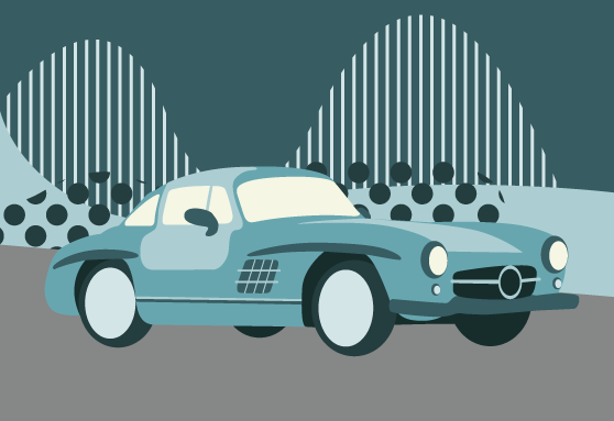 Mercedes-Benz 300SL illustration