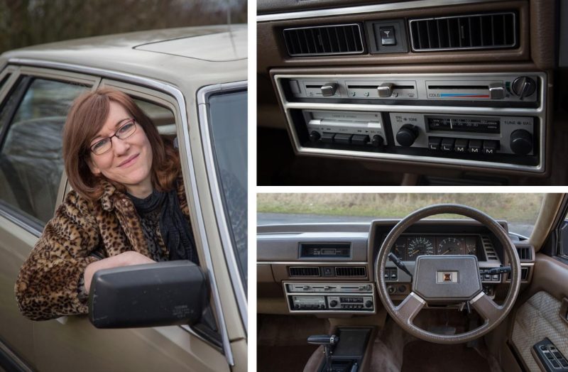 Melissa Jardine with her 1984 Nissan Datsun Laurel