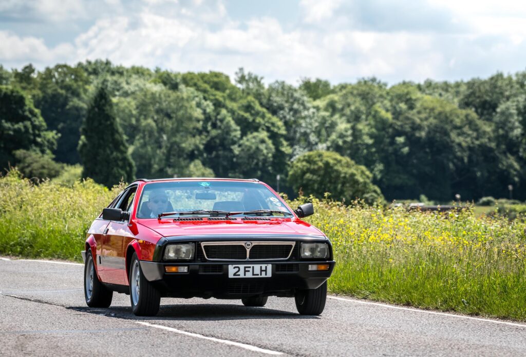 Nick Leviton and his Lancia Montecarlo. Photo credit ©Simon Finlay Photography.