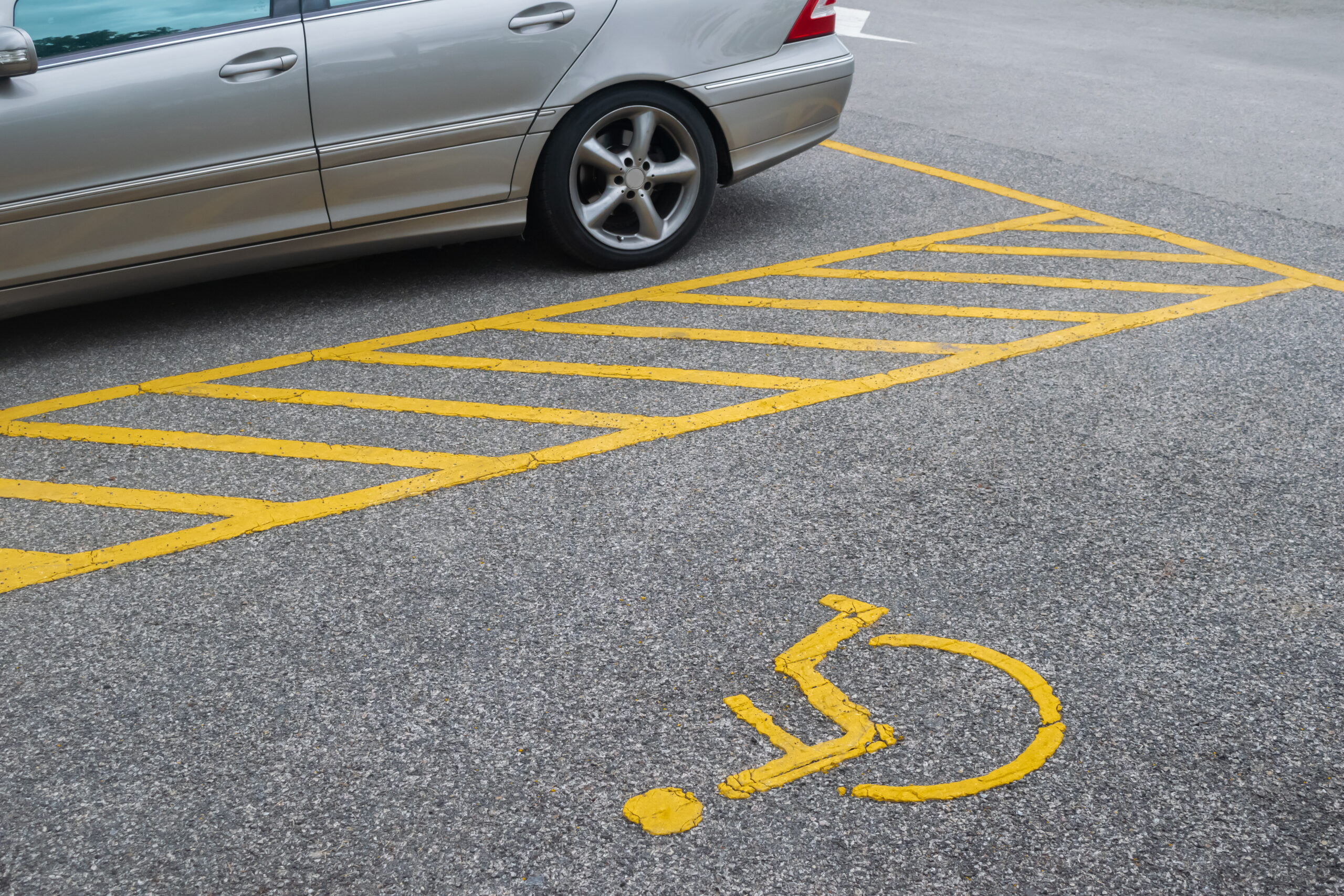disabled parking area 
