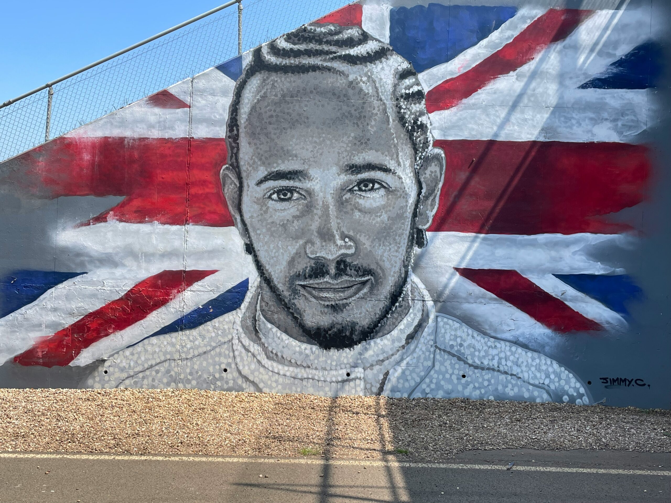 Lewis Hamilton at Silverstone